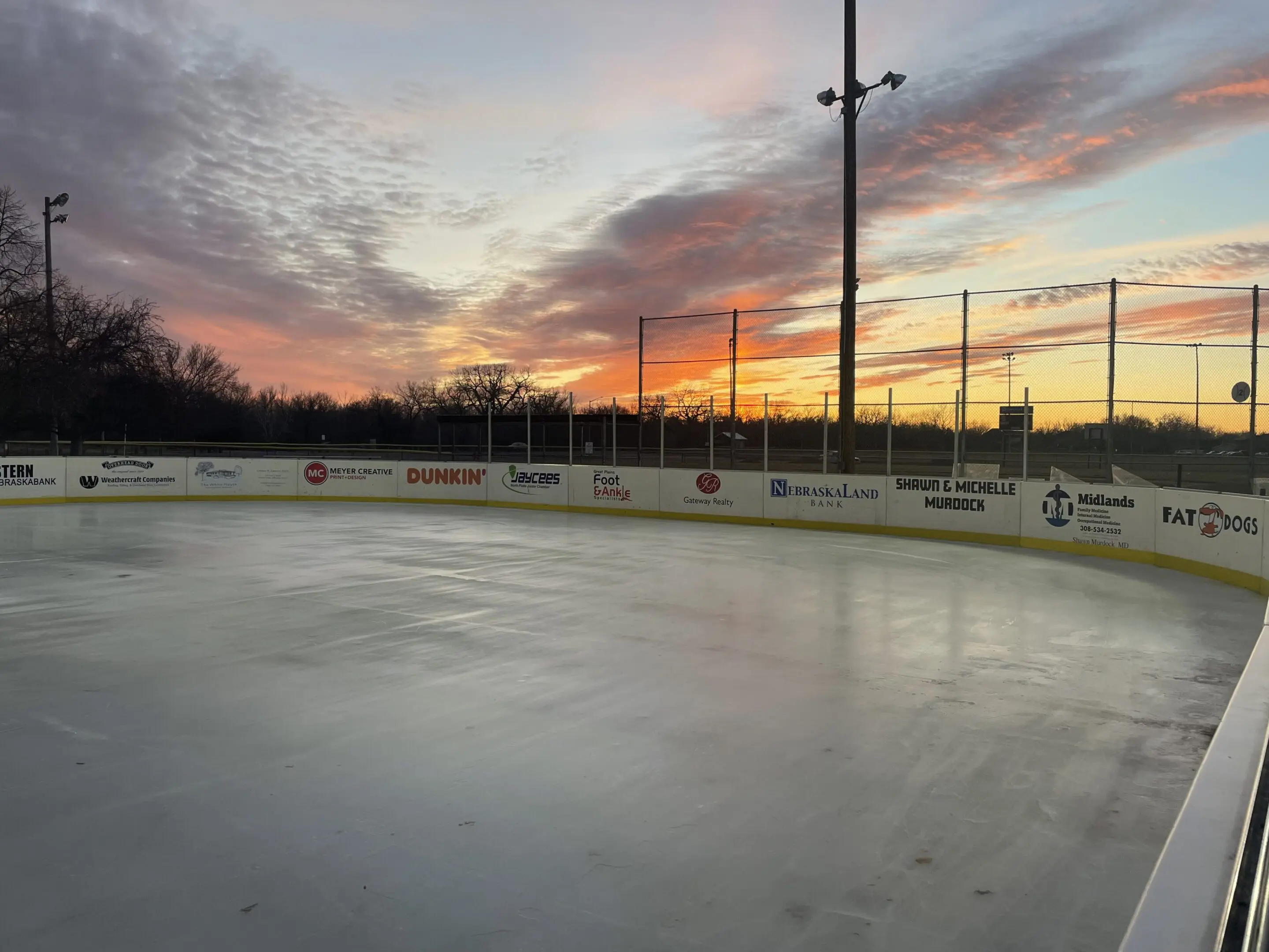 Rink sunset